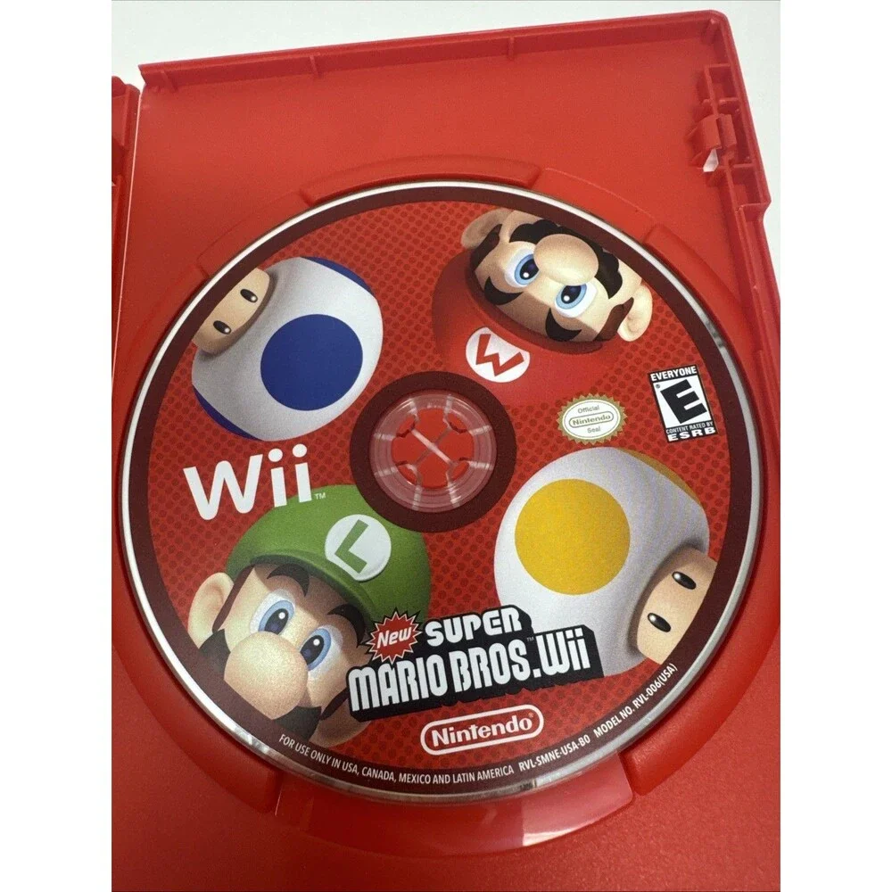 New Super Mario Bros - Nintendo Wii + US Seller TESTED WORKS GREAT